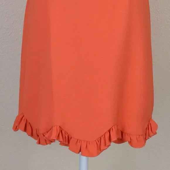 Finders Keepers Chiquita Ruffle Orange Mini Dress - 4 - Picture 4 of 11
